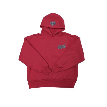 RED CHROME DRIP LOGO HOODY