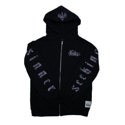 Rhinestone zip up